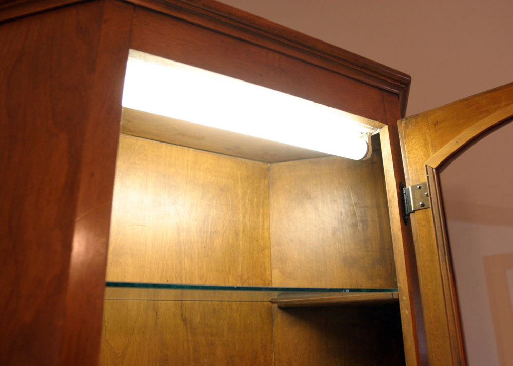 Vintage Ivan Emerick Solid Wood Corner Cabinet