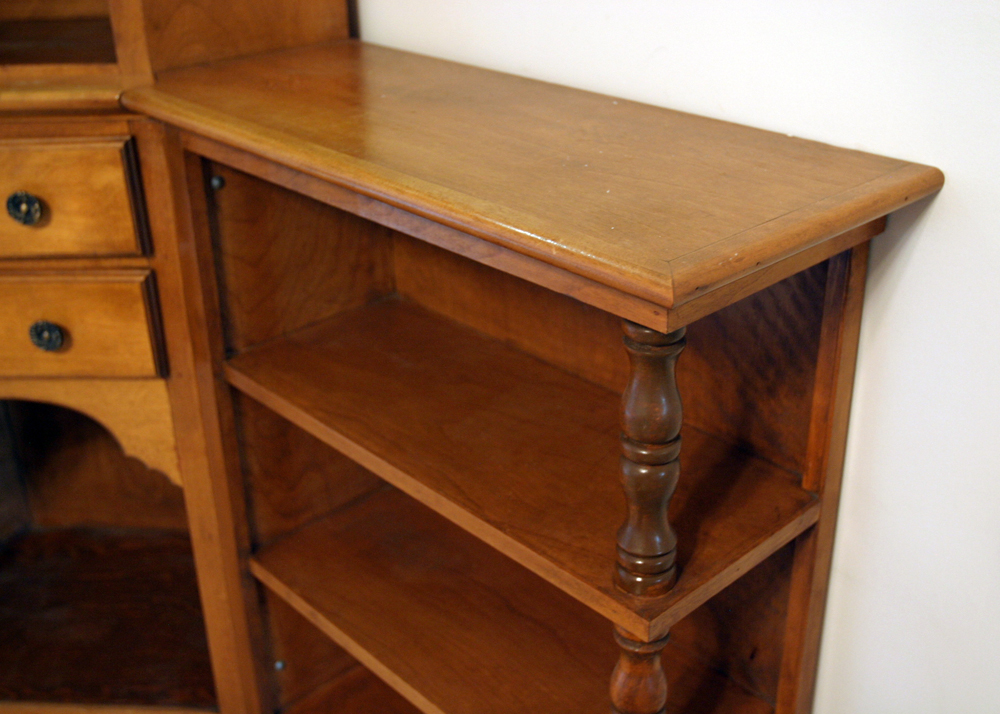 Vintage Ivan Emerick Solid Wood Corner Cabinet