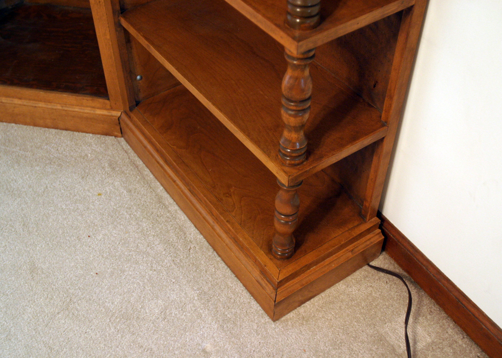 Vintage Ivan Emerick Solid Wood Corner Cabinet