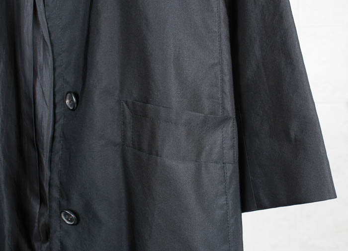 Prada Black Trench Coat with Fur Collar