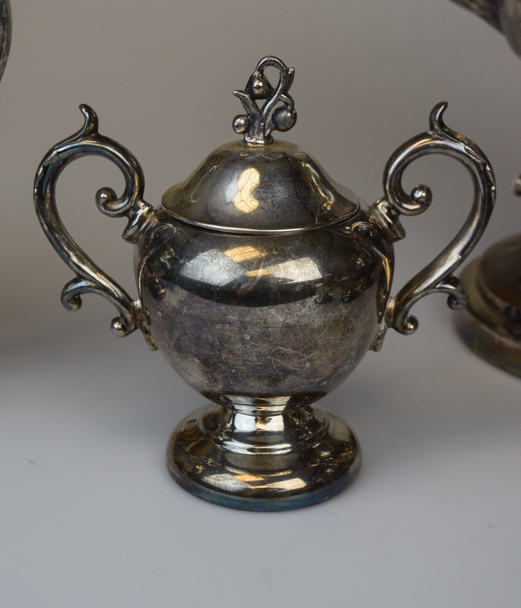 Birmingham Silver Co. Silver Plate Tilting Teaset