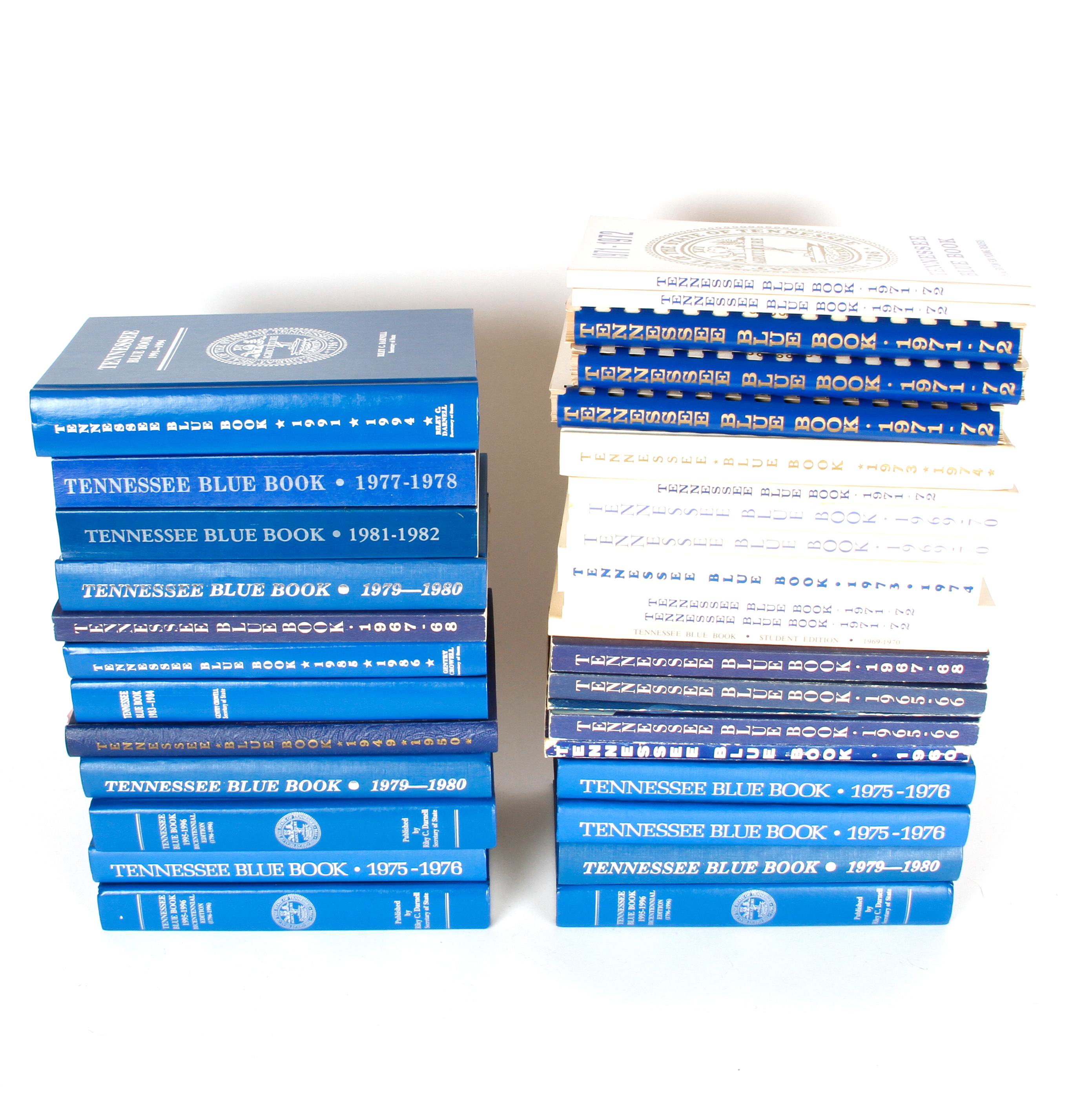 Collection of Vintage Tennessee Blue Books