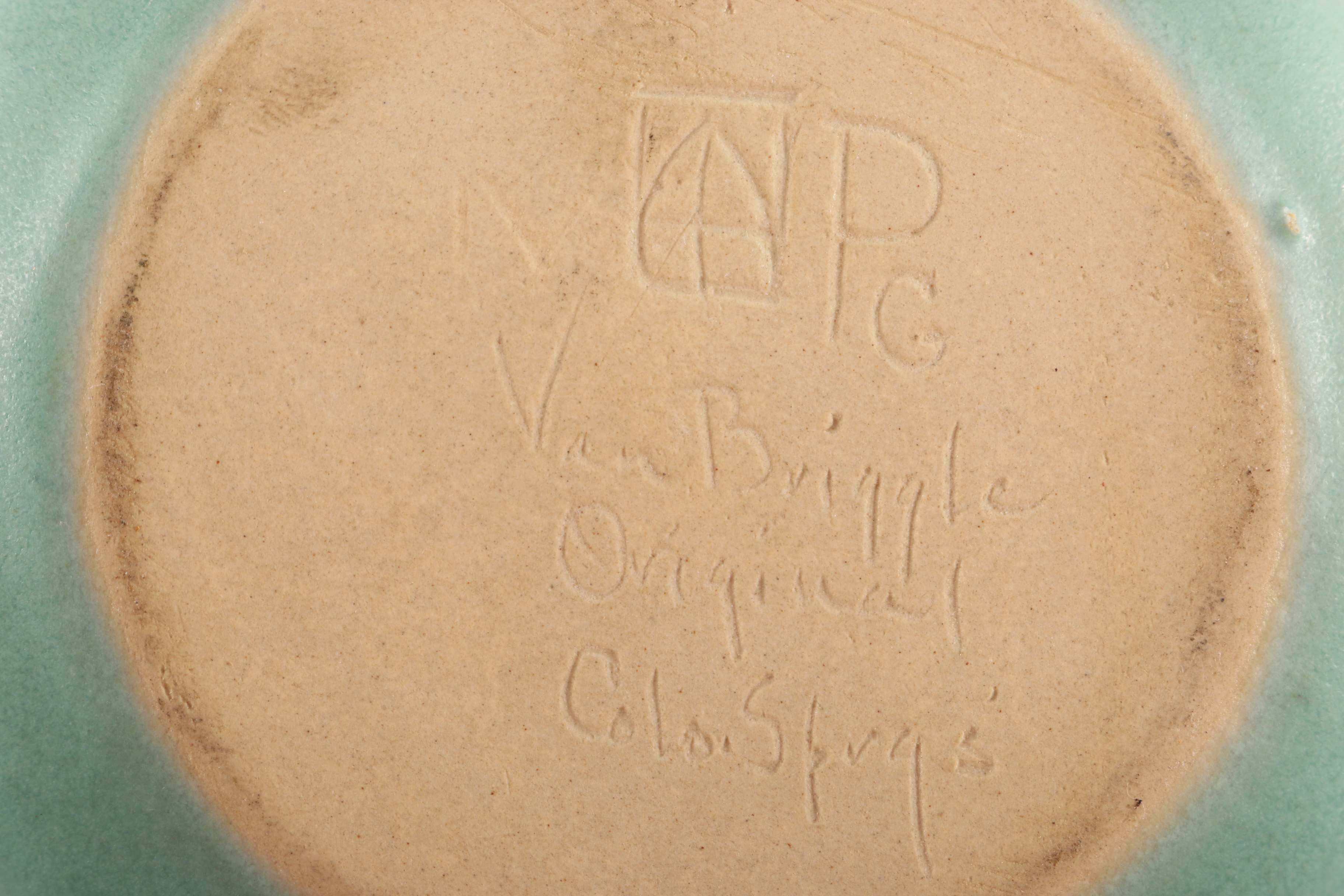 Van Briggle Pottery Vase and Dish