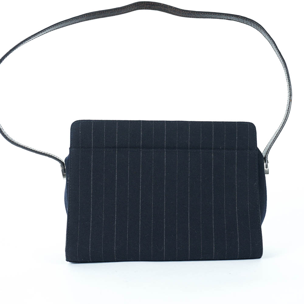 Lauren by Ralph Lauren Pinstripe Handbag