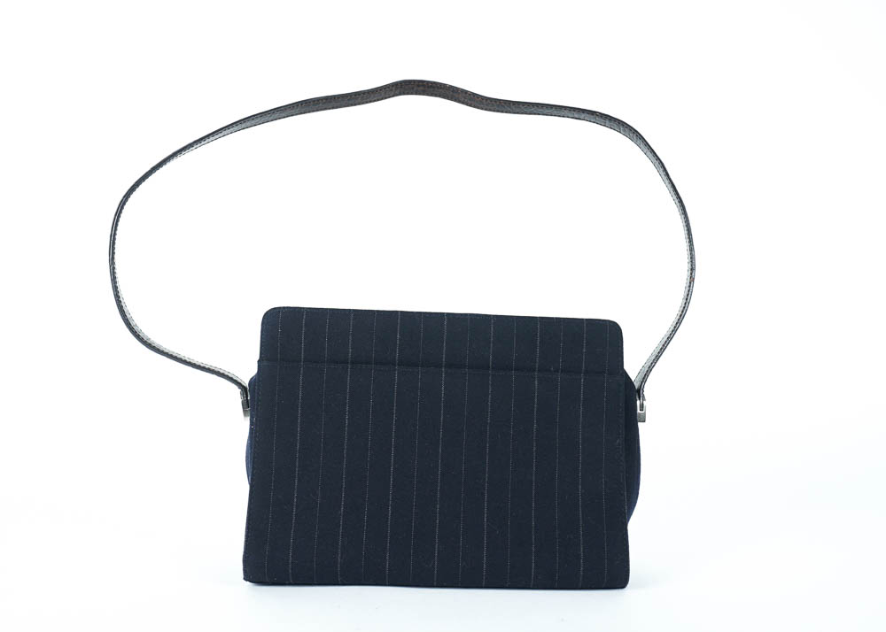 Lauren by Ralph Lauren Pinstripe Handbag