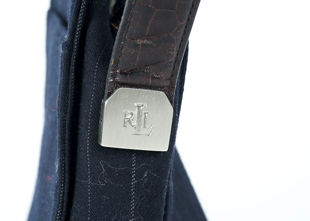 Lauren by Ralph Lauren Pinstripe Handbag