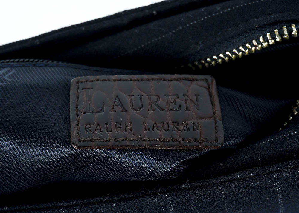 Lauren by Ralph Lauren Pinstripe Handbag