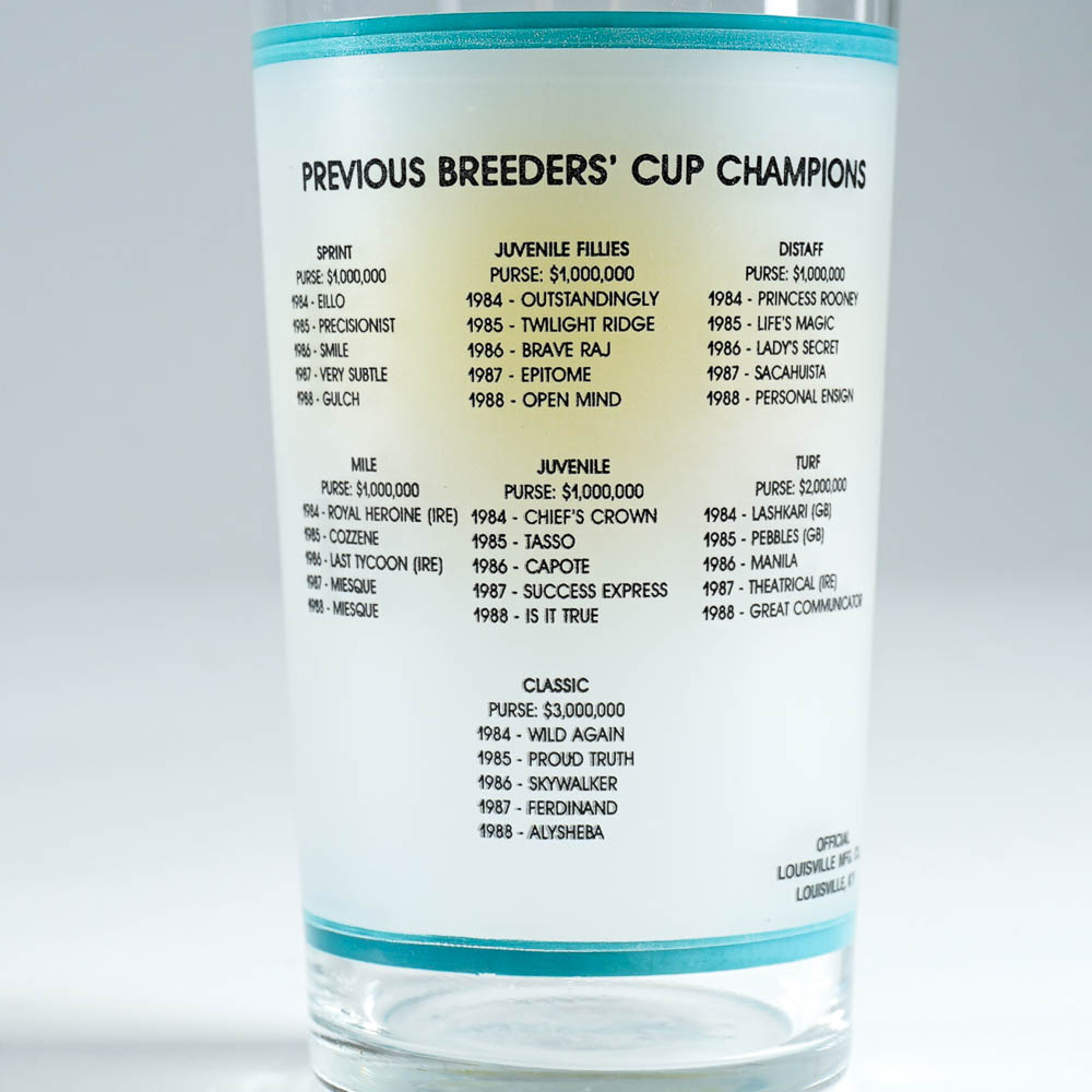 Vintage Derby Winners Ice Bucket and Six Tumbler Set