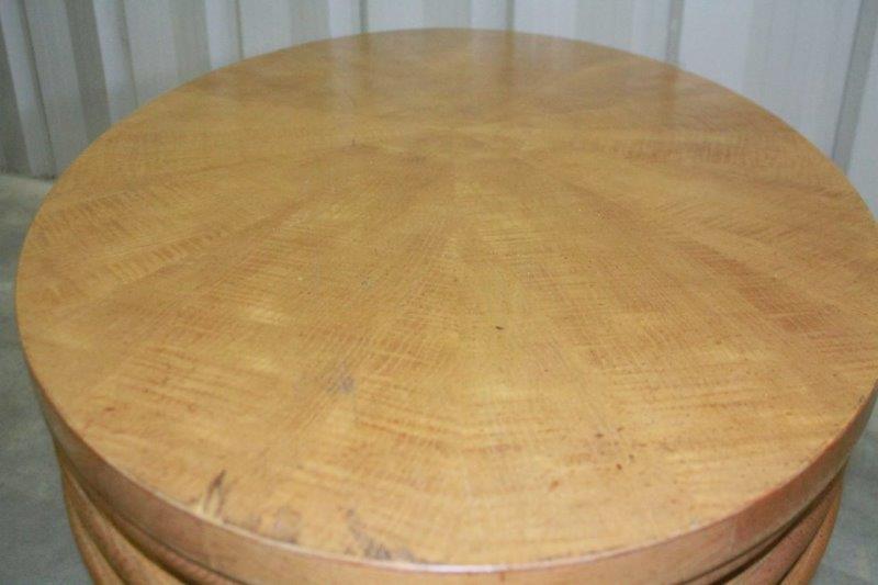 Late 20th Century Oval Coffee Table with Shelf