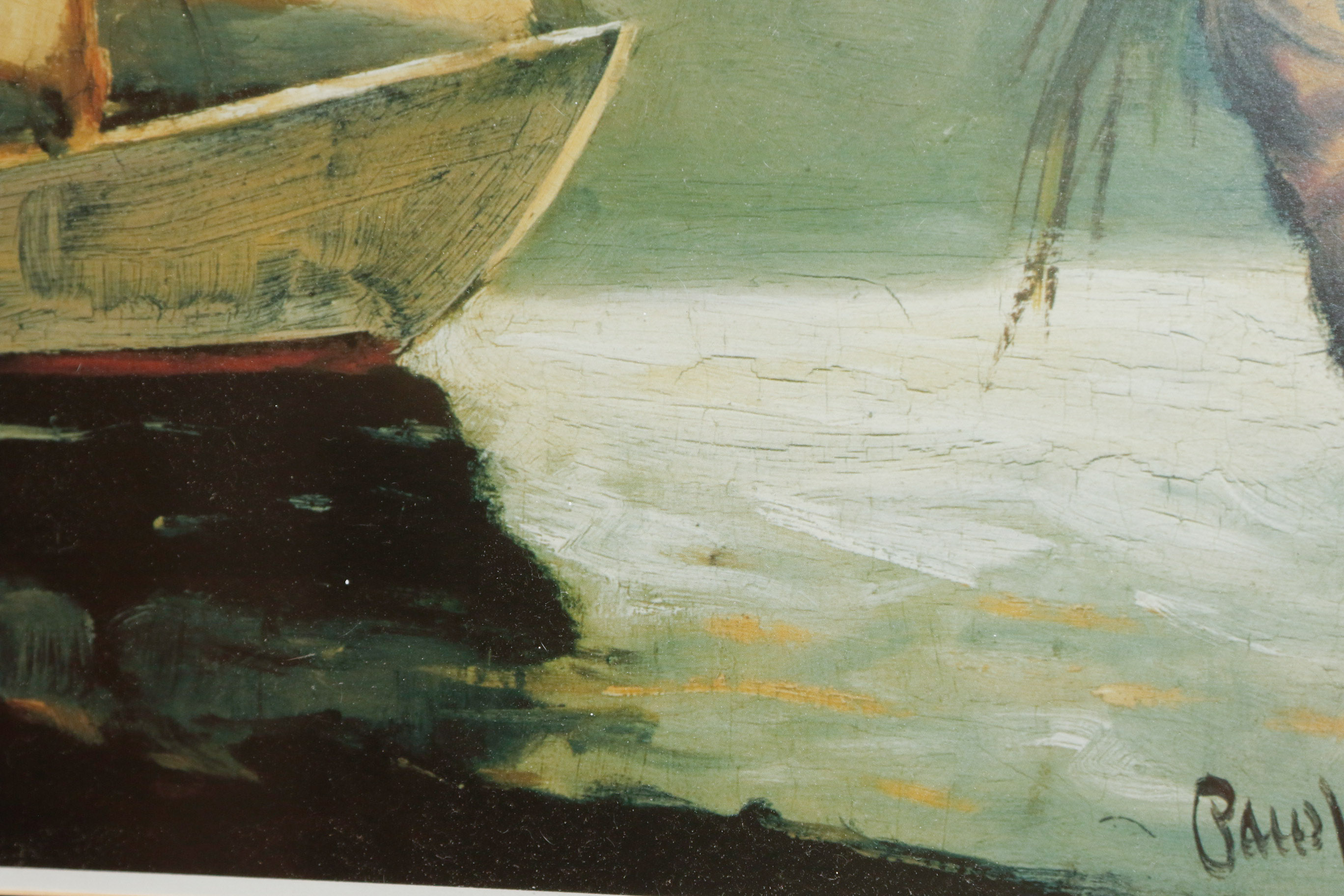 Frederick Pawla "Sailboat Santa Barbara" Framed Art Print