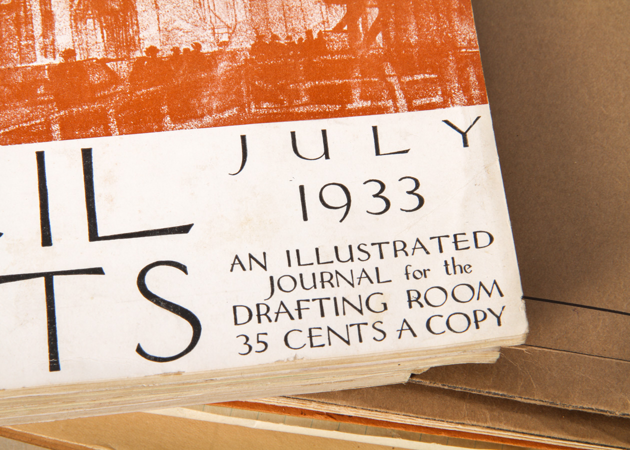 Vintage Emery Kanarik Architecture Drawings