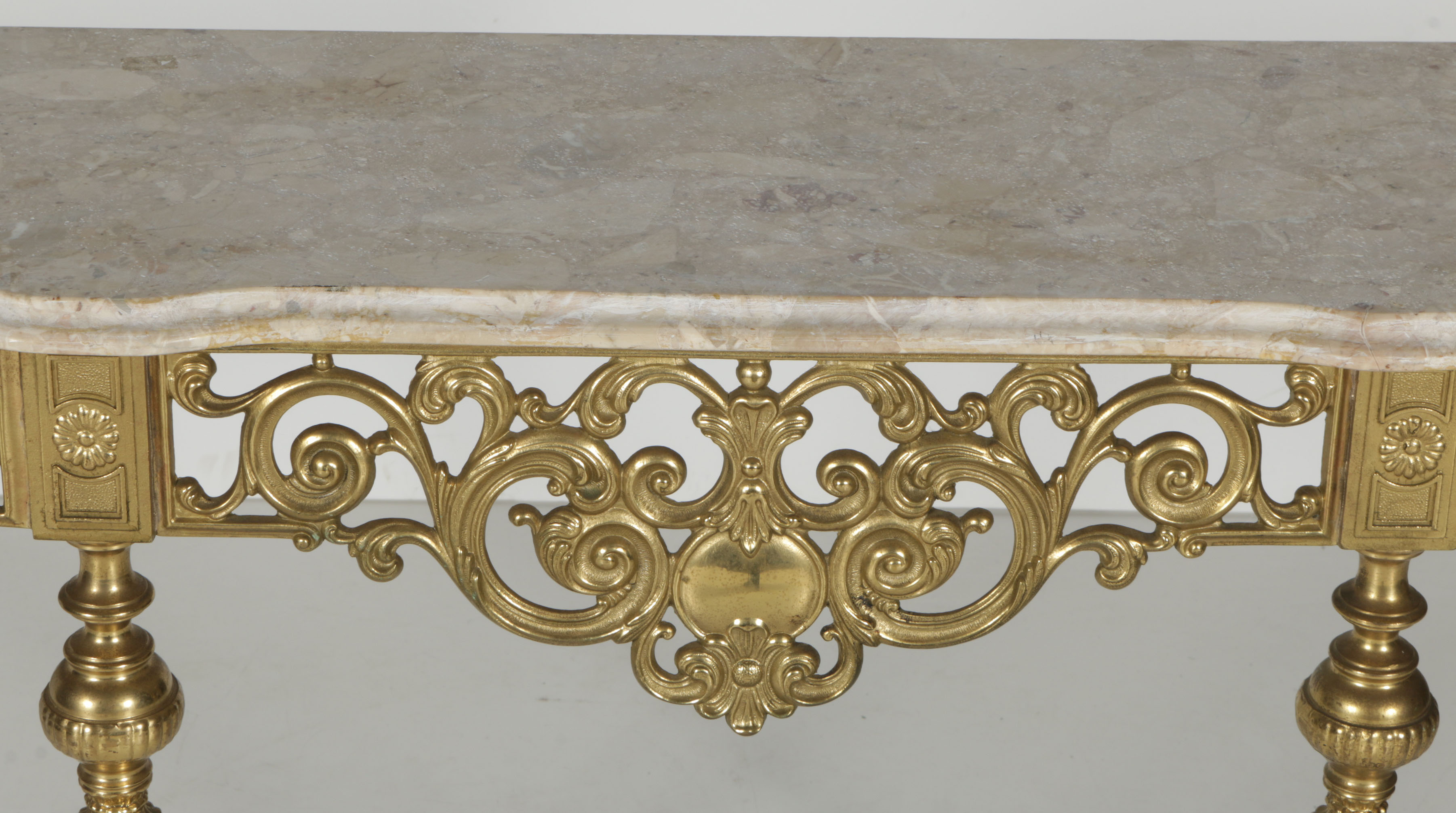 Vintage Bronze Console Table