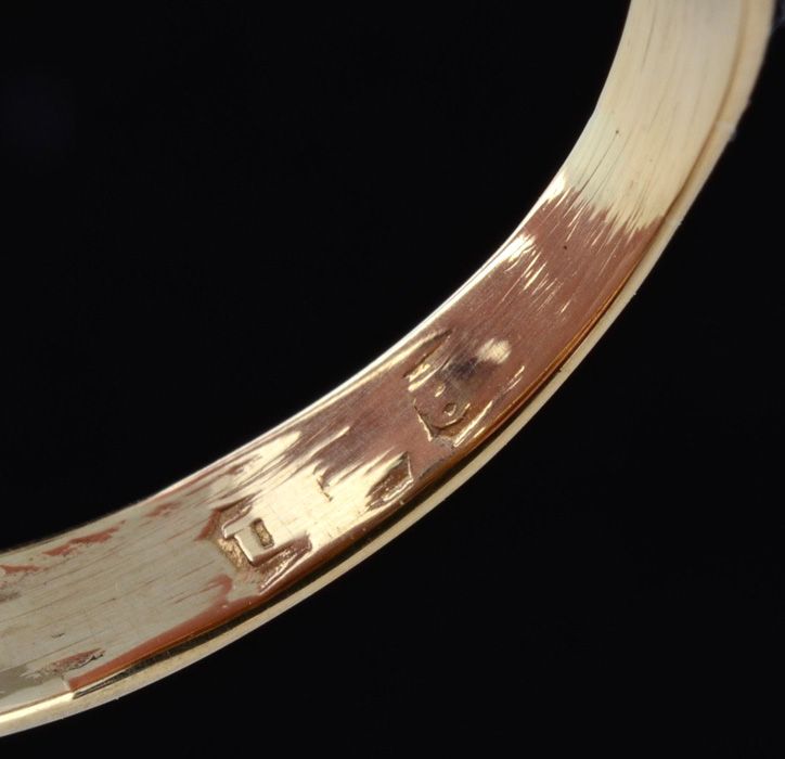 18K Gold Aquamarine Garnet Seed Pearl Ring