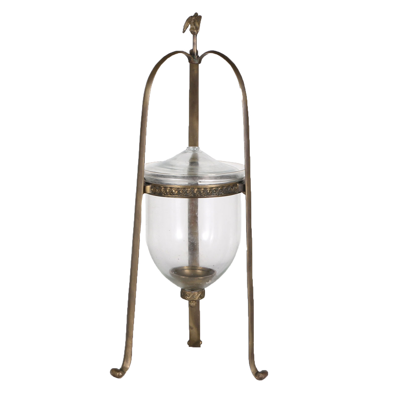 Brass And Glass Candleholder