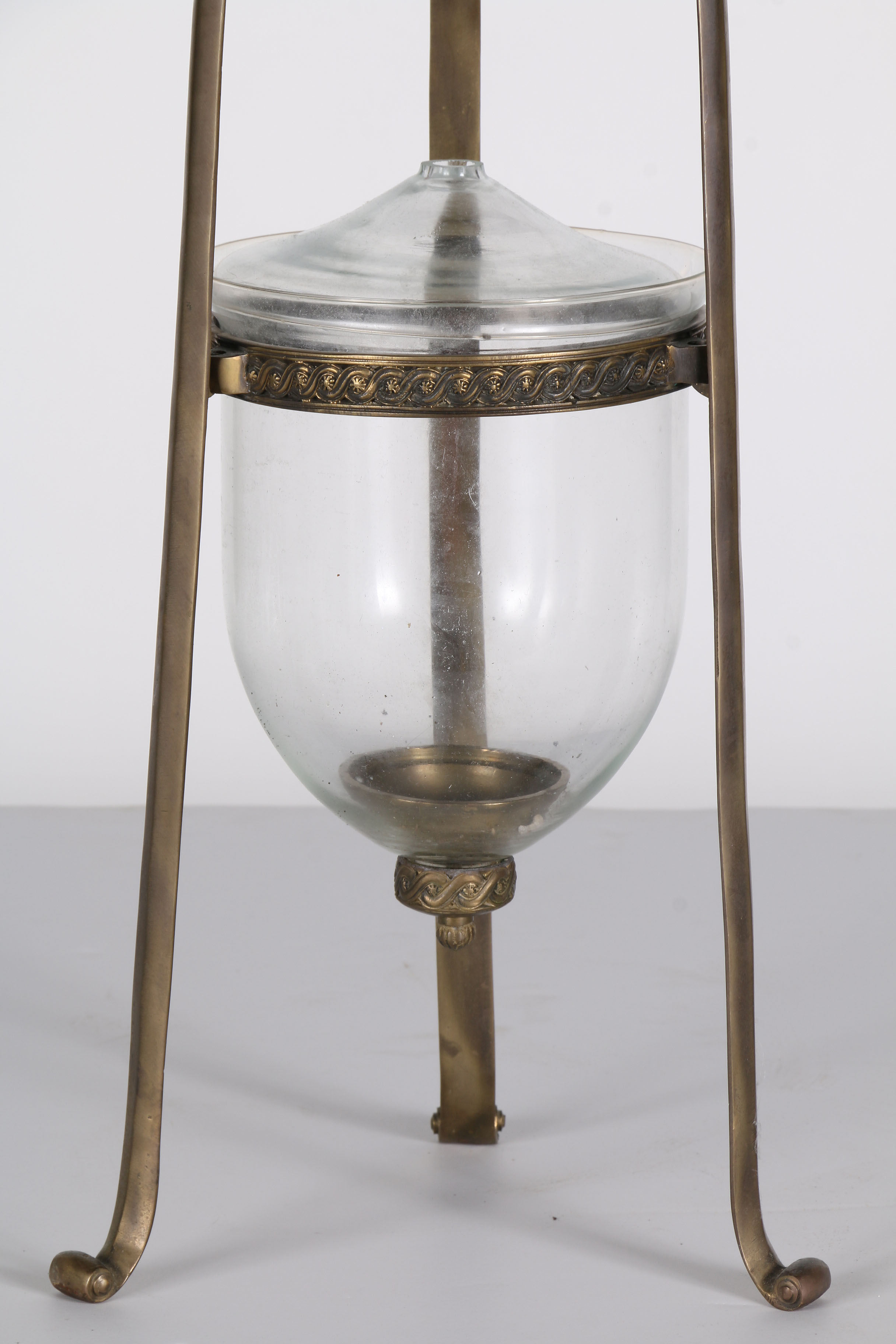 Brass And Glass Candleholder