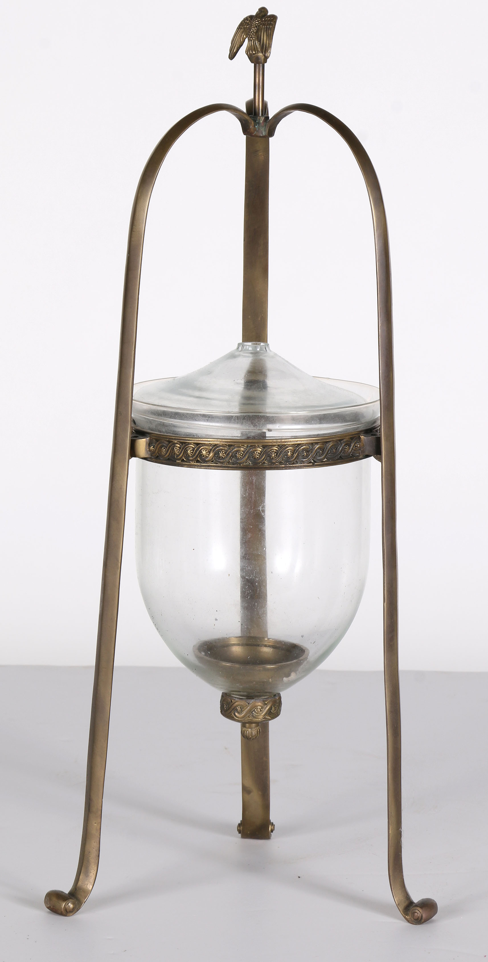 Brass And Glass Candleholder