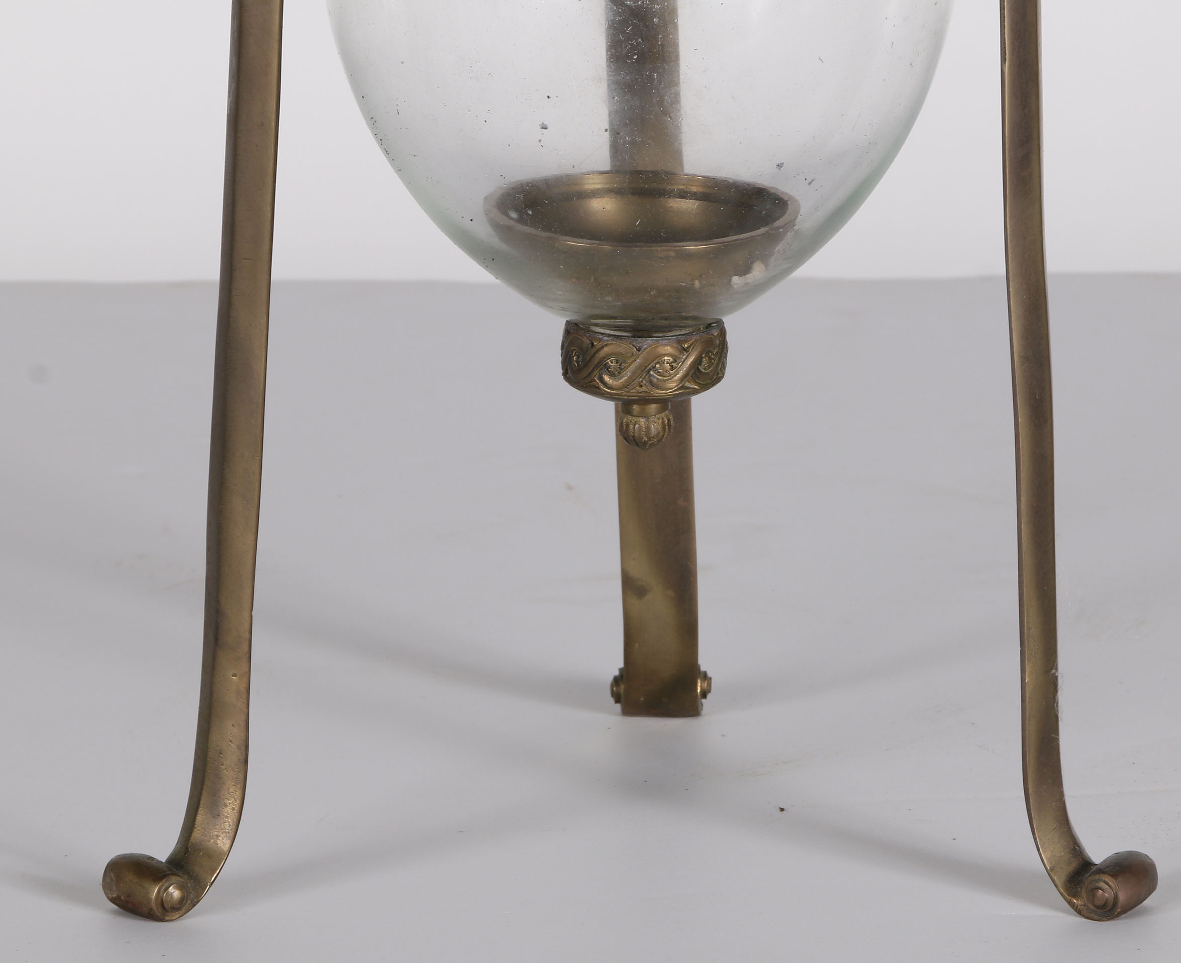 Brass And Glass Candleholder