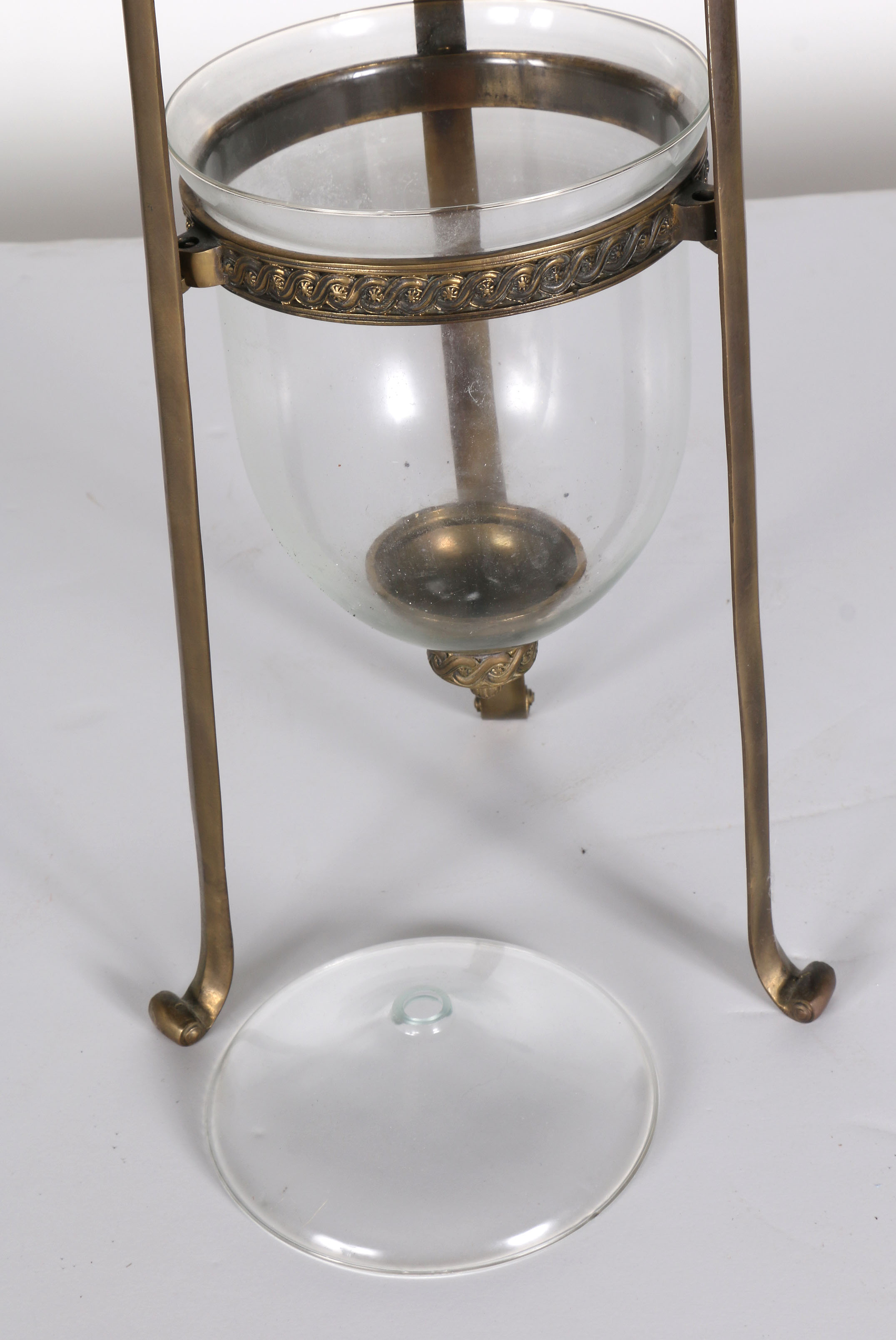 Brass And Glass Candleholder