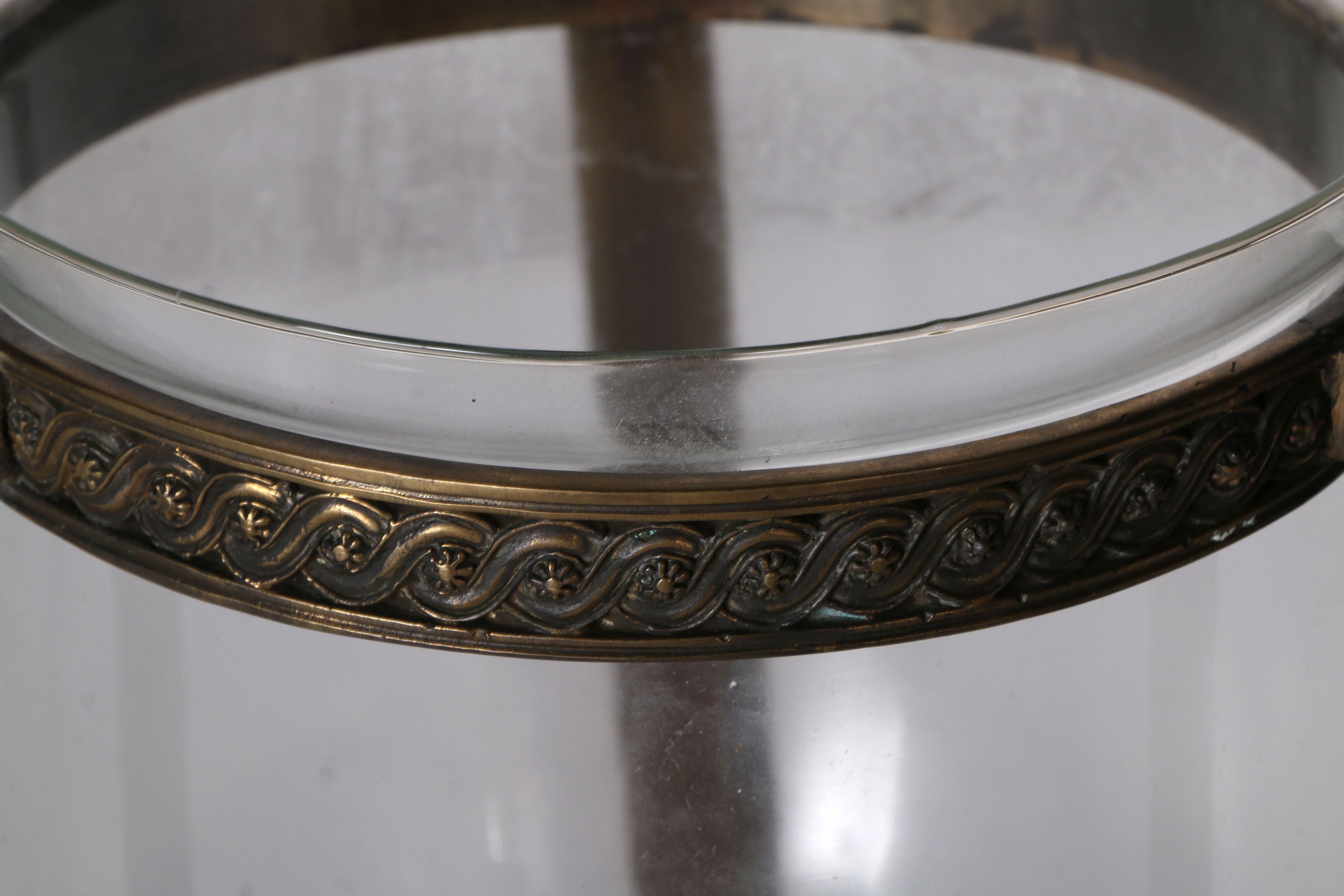 Brass And Glass Candleholder