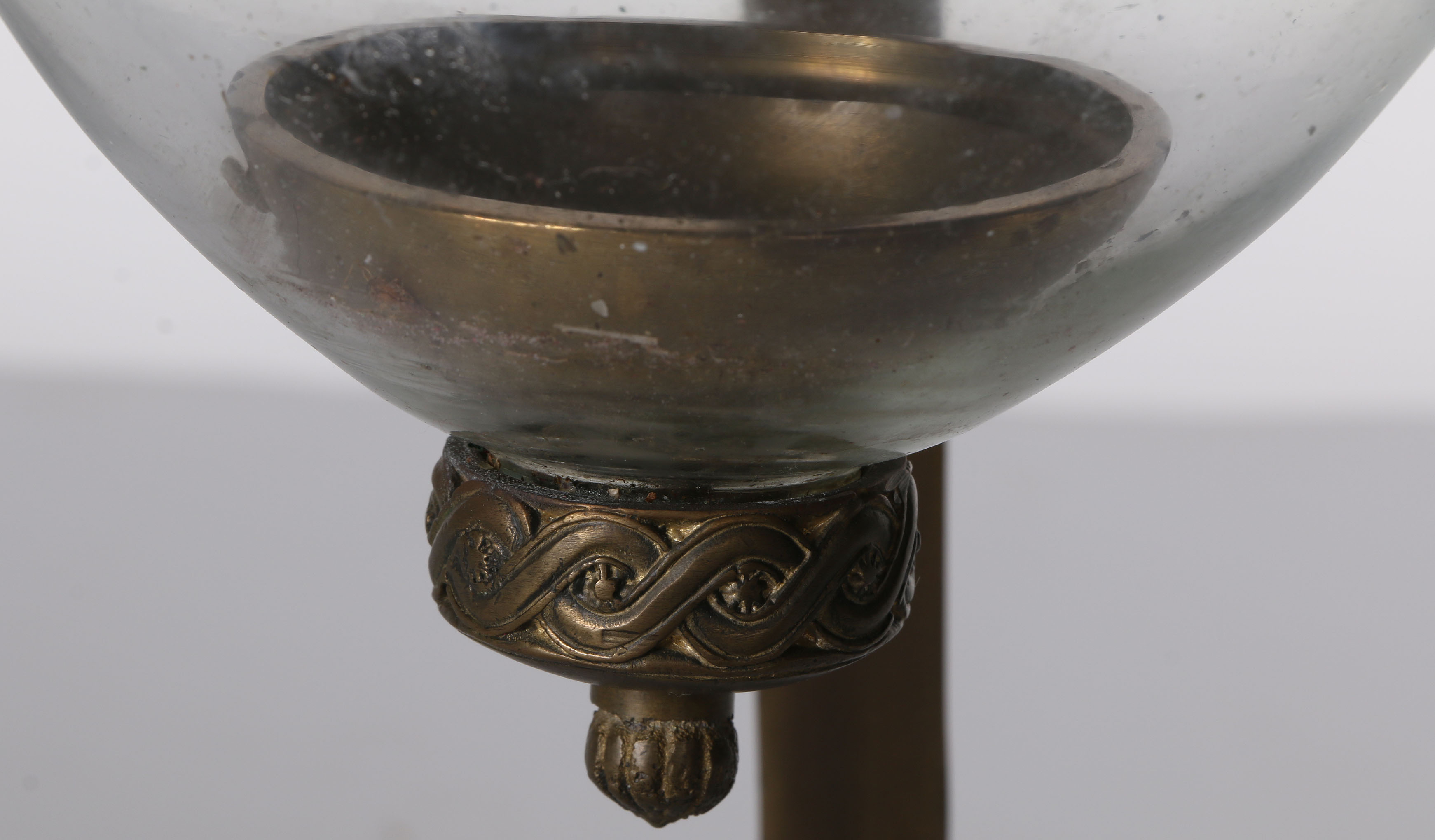Brass And Glass Candleholder