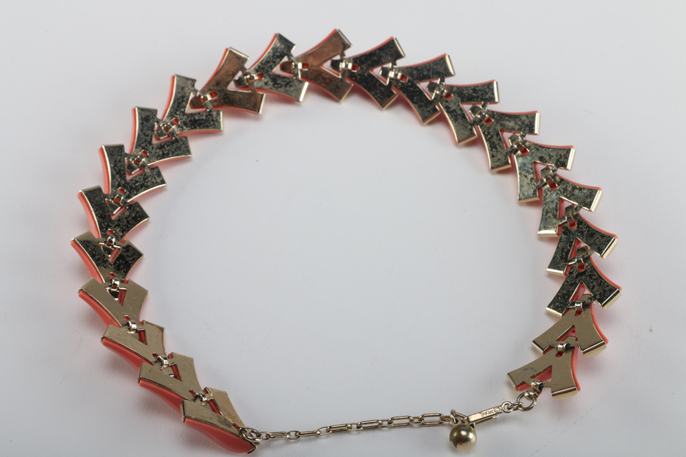 Assemblage of Salmon and Pink Costume Jewelry