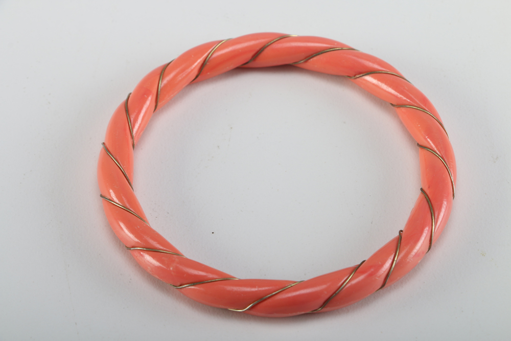 Assemblage of Salmon and Pink Costume Jewelry