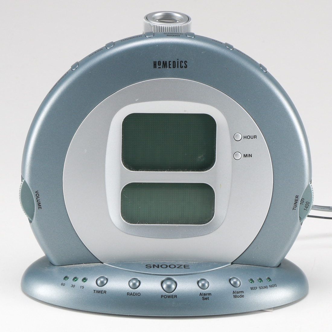 HoMedics Sound Spa Projection Clock Radio