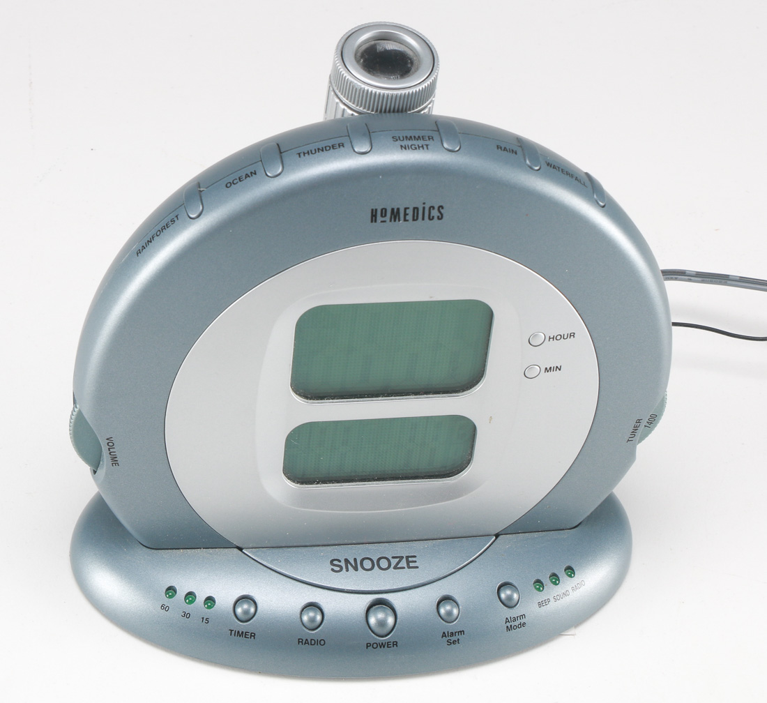 HoMedics Sound Spa Projection Clock Radio