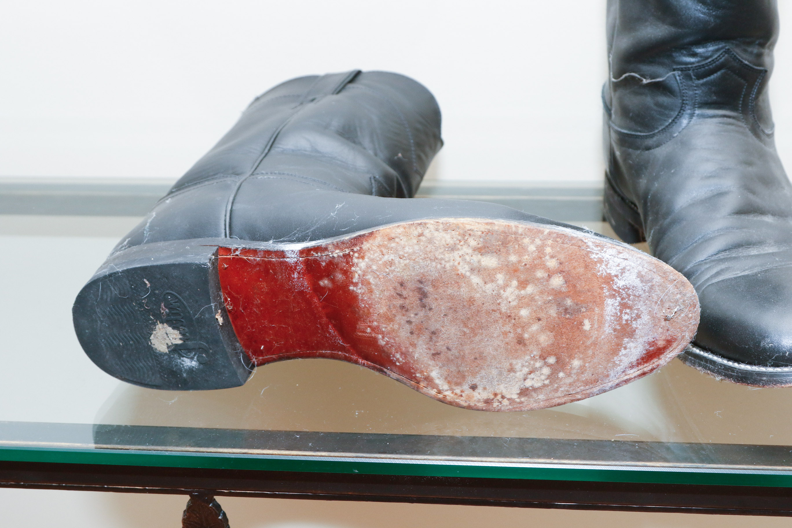 Men's Black Kipskin Roper Boots by Justin, Size 13