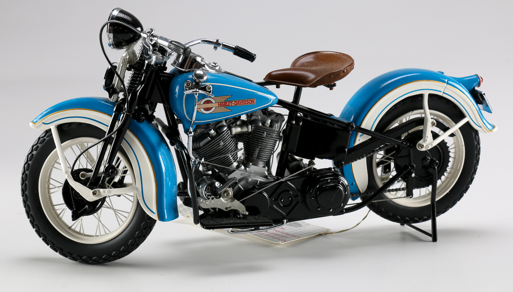 Franklin Mint 1936 Harley Davidson El Knucklehead Road Rally Edition Die-Cast Scale Model