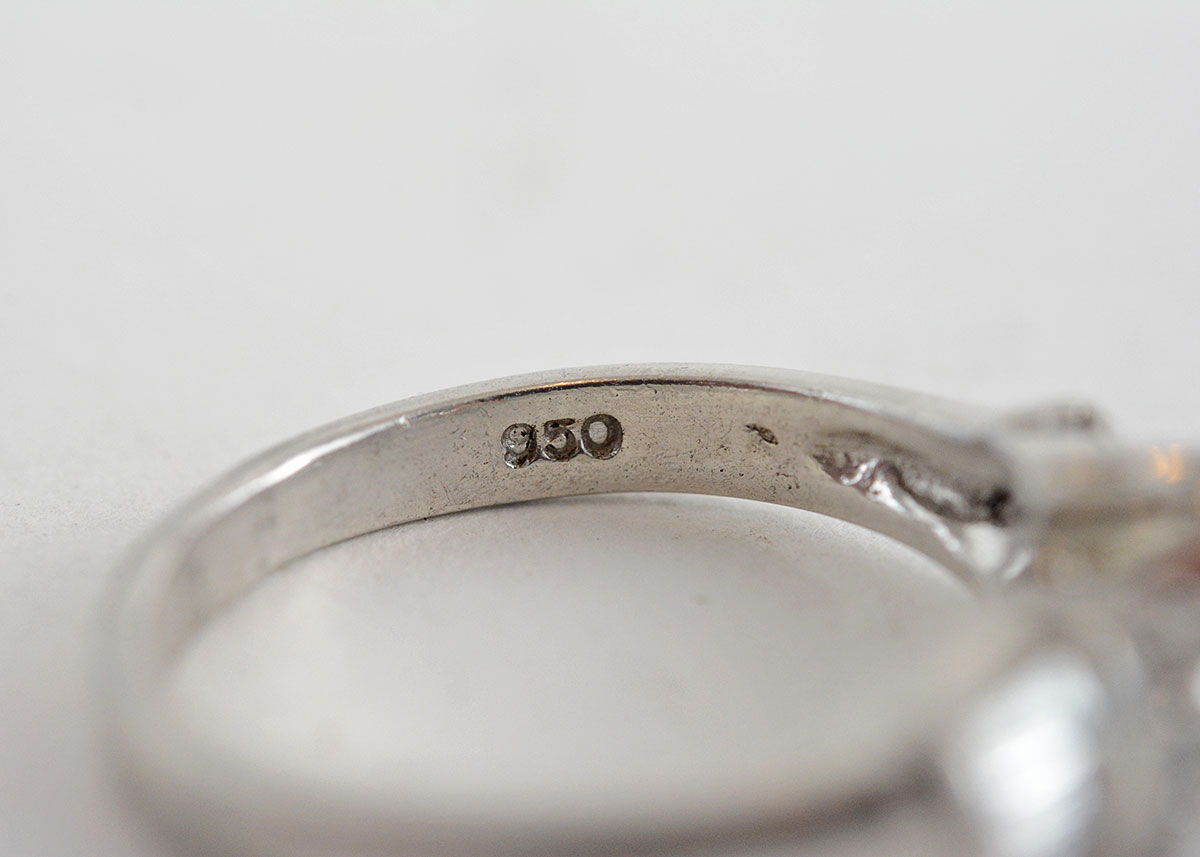 Platinum and Diamond Semi Mount Ring