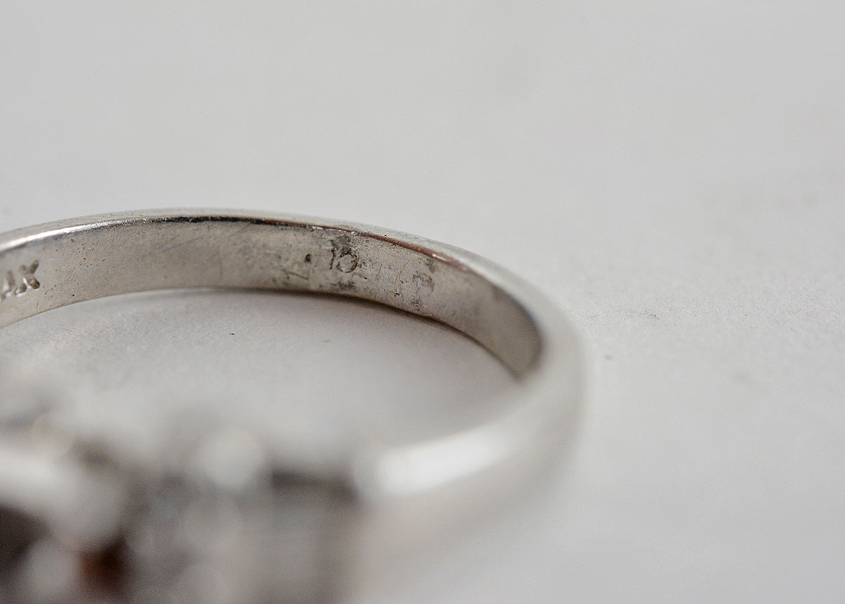 Platinum and Diamond Semi Mount Ring