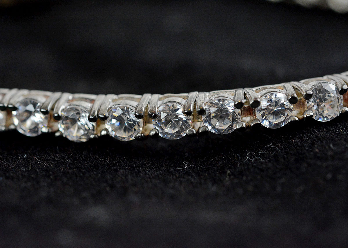 Sterling Silver Cubic Zirconia Tennis Bracelet