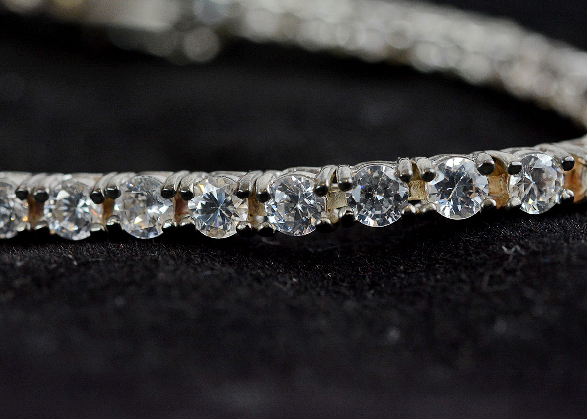 Sterling Silver Cubic Zirconia Tennis Bracelet