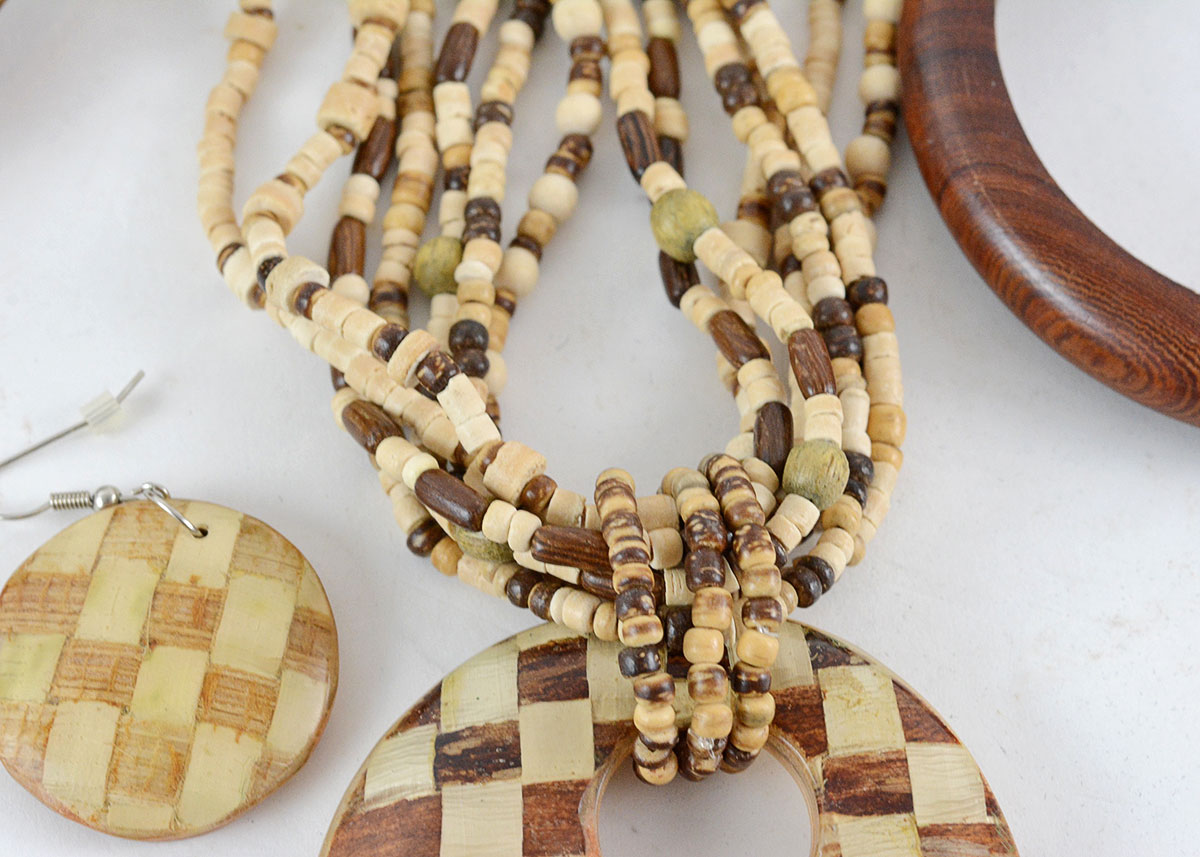 Assorted Wooden and Tribal Style Jewelry