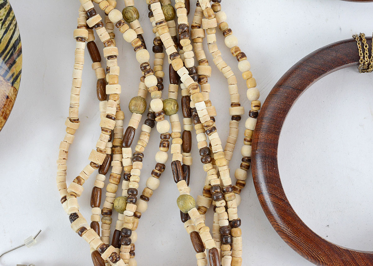Assorted Wooden and Tribal Style Jewelry