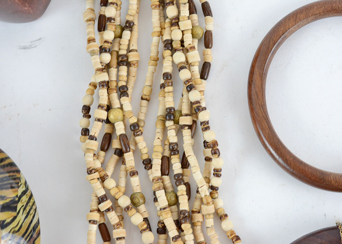 Assorted Wooden and Tribal Style Jewelry
