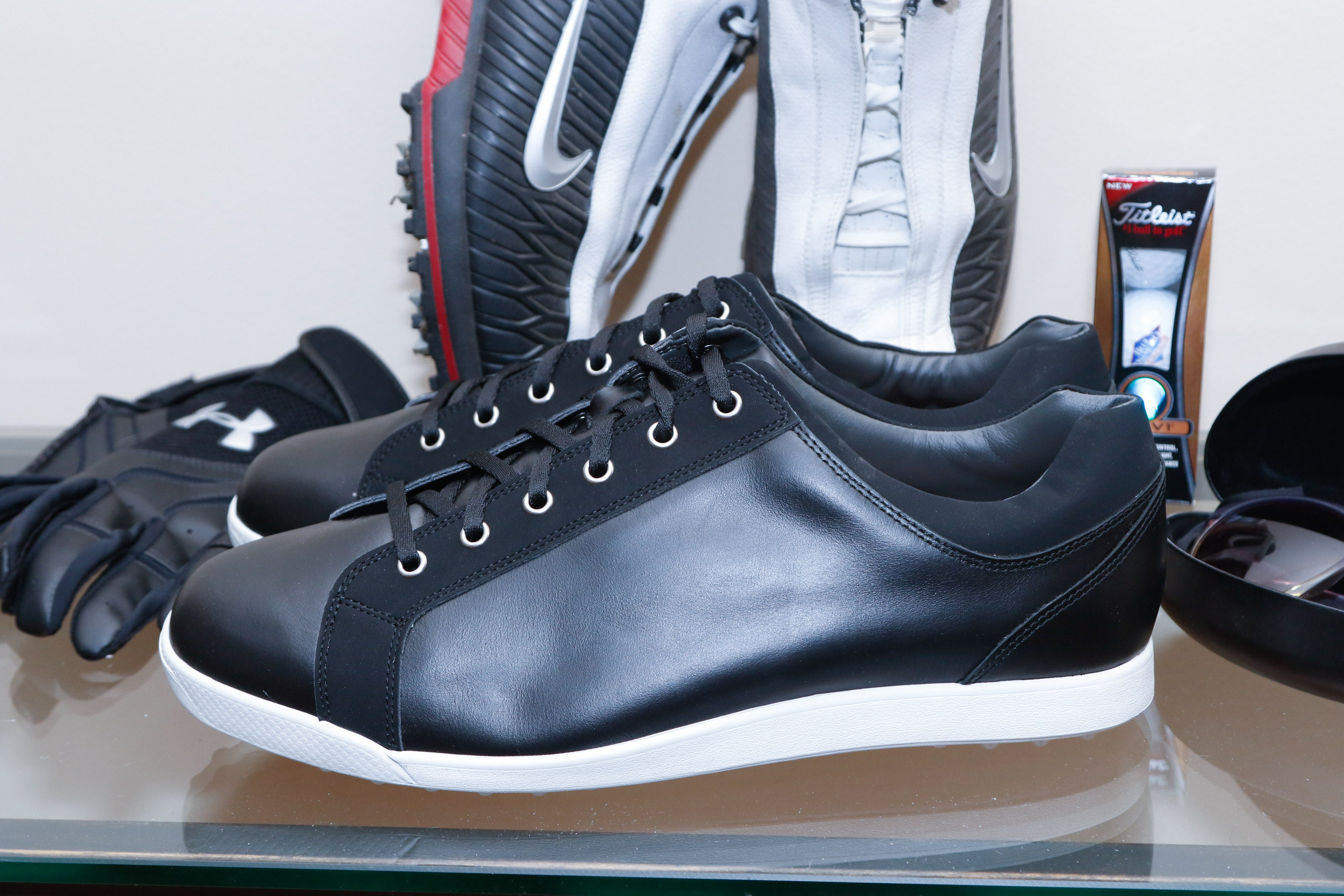 FootJoy and Nike Men's Golf Shoes with UnderArmour Golf Gloves