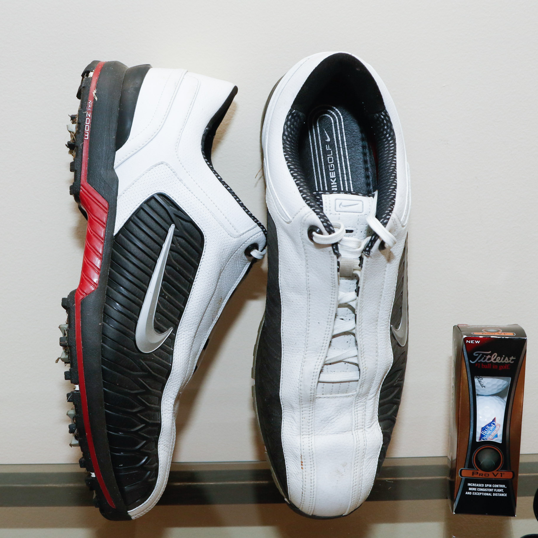 FootJoy and Nike Men's Golf Shoes with UnderArmour Golf Gloves
