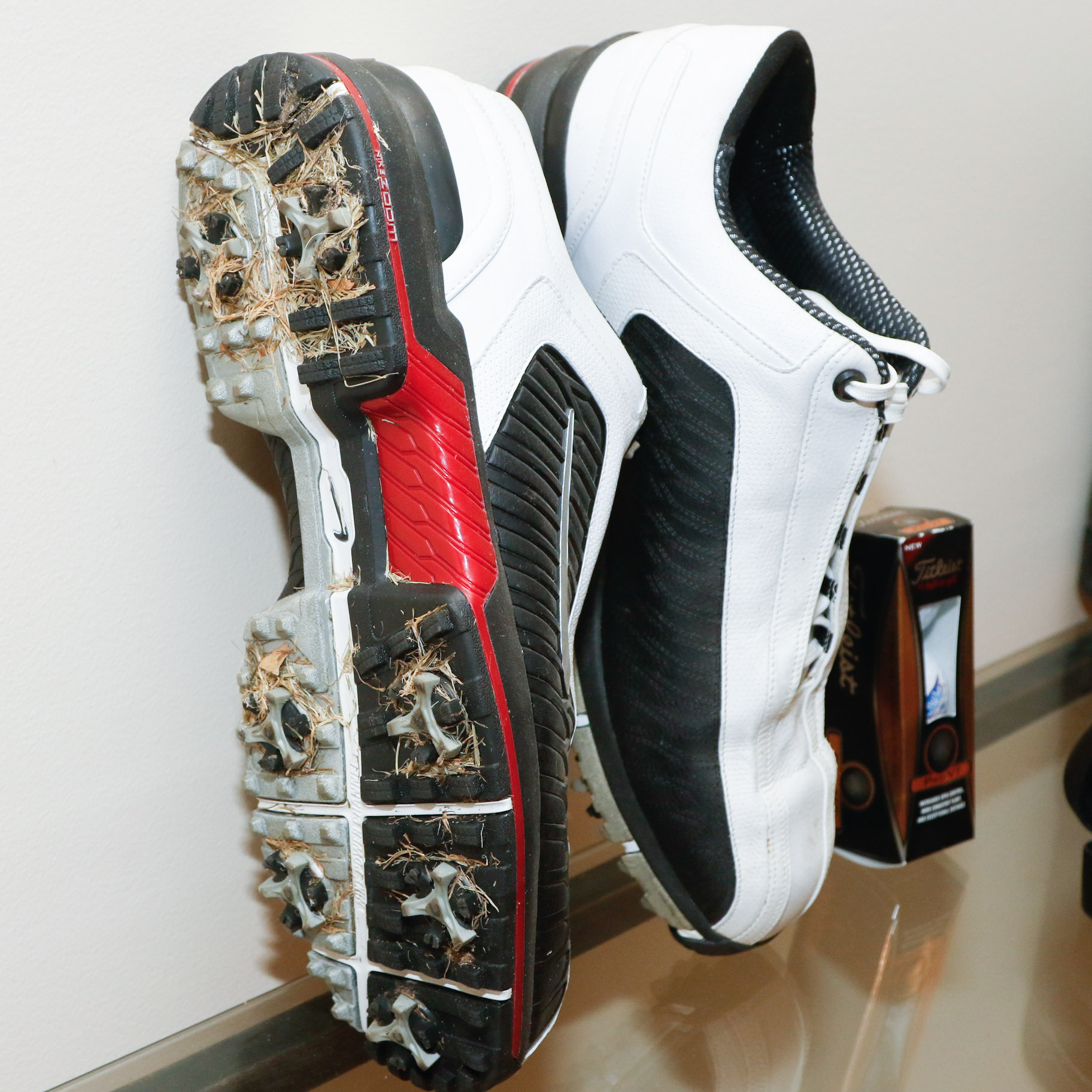 FootJoy and Nike Men's Golf Shoes with UnderArmour Golf Gloves