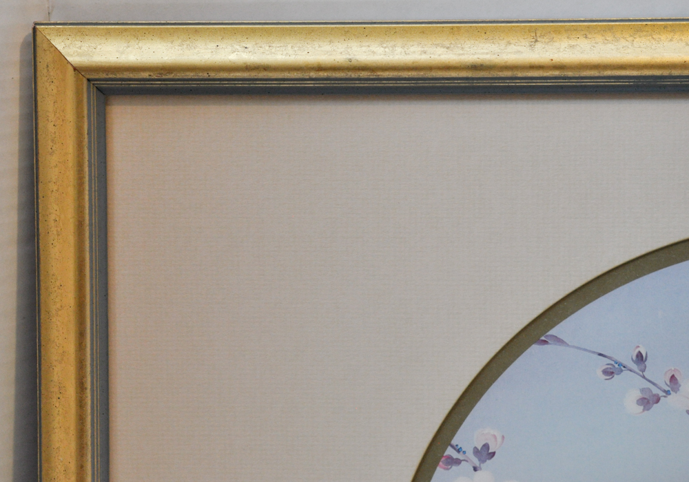 Signed Limited Edition Hung Chu Lee Print of Birds on a Branch