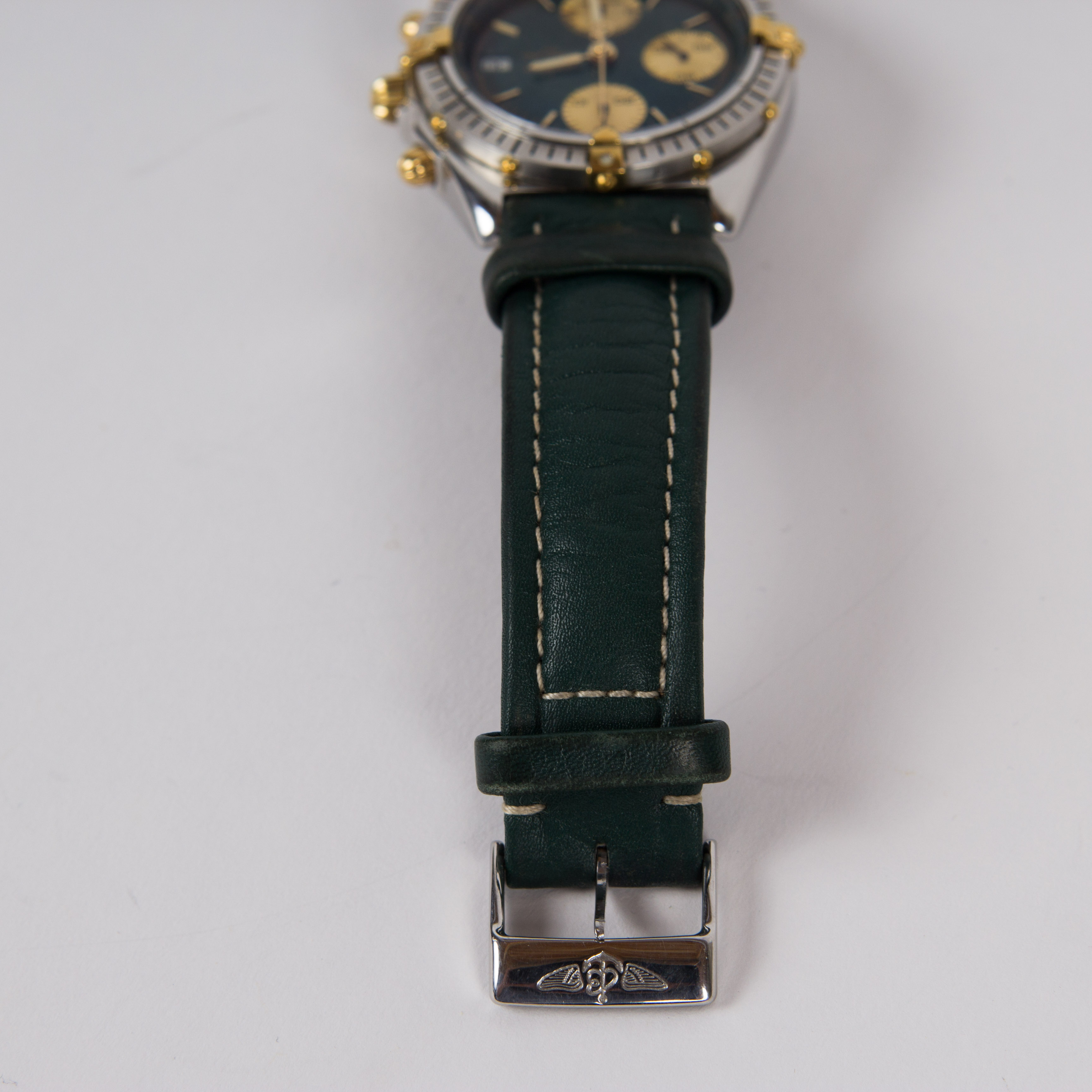 Breitling Chronomat Stainless Steel Watch with 18K Gold Accenting