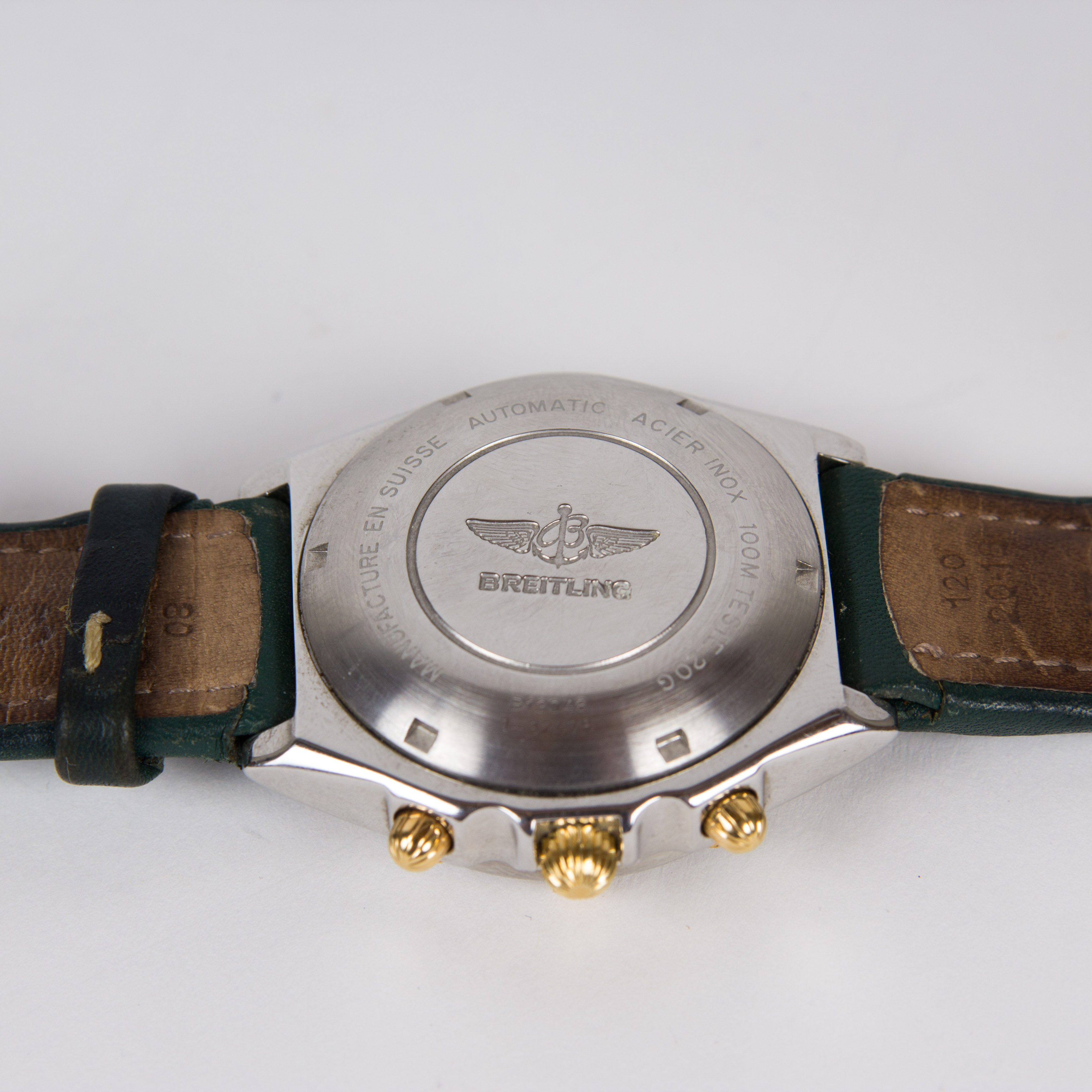 Breitling Chronomat Stainless Steel Watch with 18K Gold Accenting