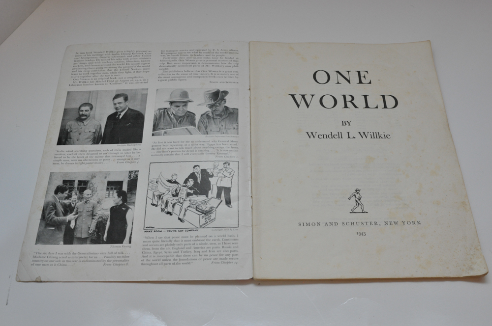 Vintage Silver Plate Spoon, Wendell Willkie Magazine and Vintage Guide to the Windsor Castle