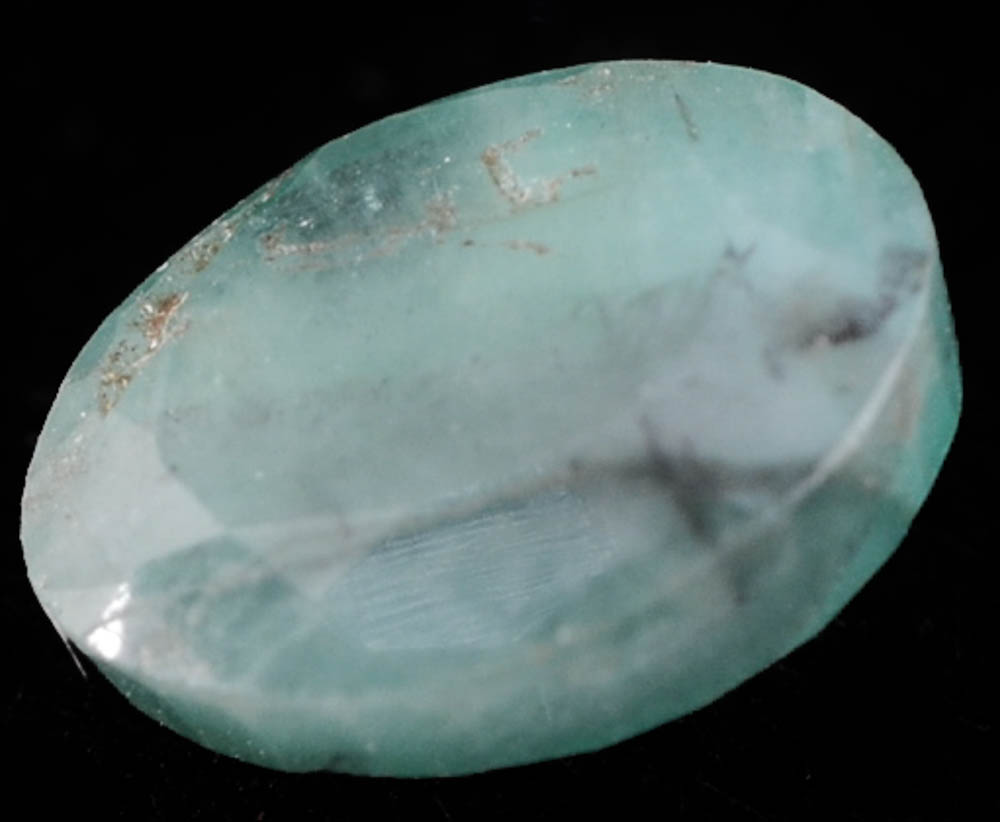 Loose 3.39 CTW Fracture Filled Oval Cut Emeralds