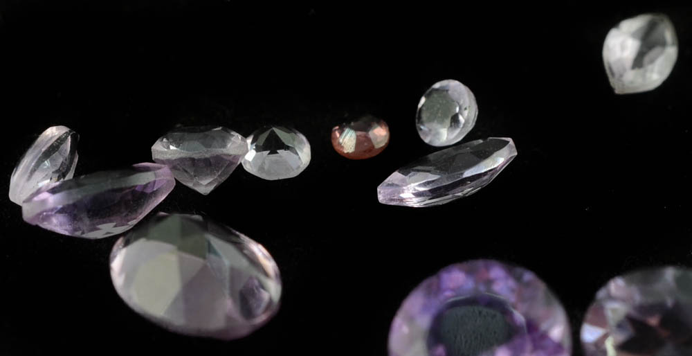 Group of Loose 6.08 CTW Amethyst Gemstones