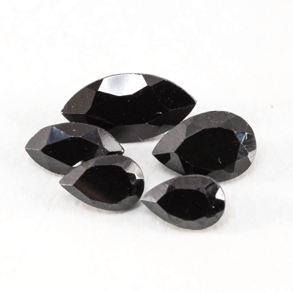 Group of Loose 3.58 CTW Black Cubic Zirconium Gemstones