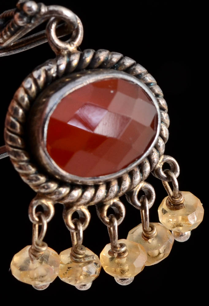 Sterling Silver Pierced Dangle Earrings