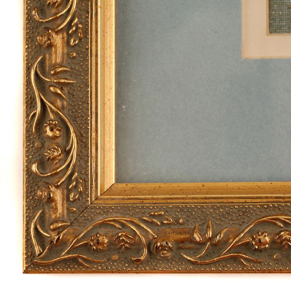 Framed Woven Waterscape Tapestry