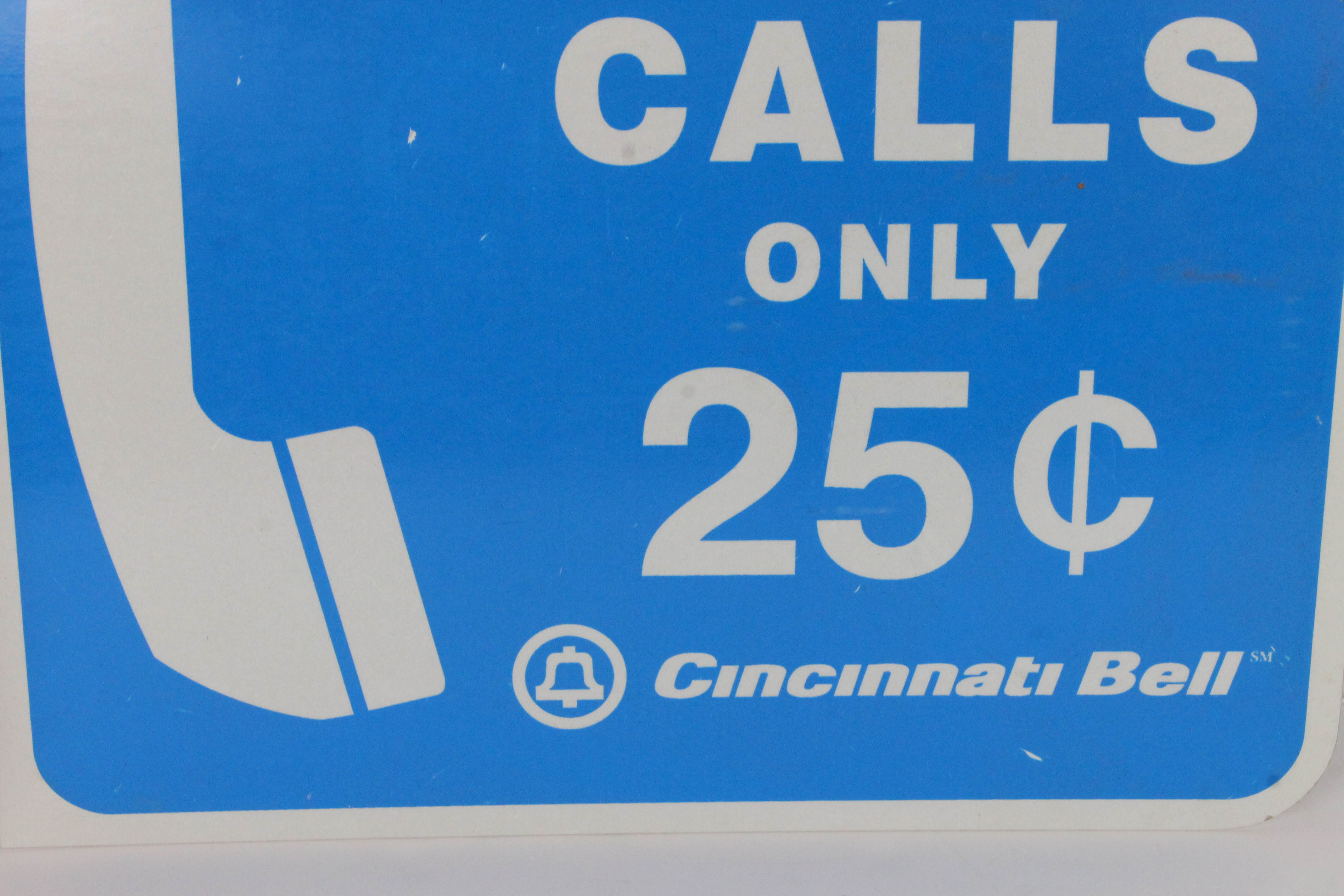 Aluminum Pay Phone Sign